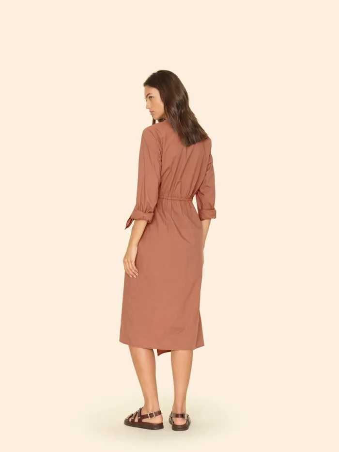 XRENA Latte Brown McCallister Dress Women Dresses XRENA Latte Brown McCallister Dress Women Dresses