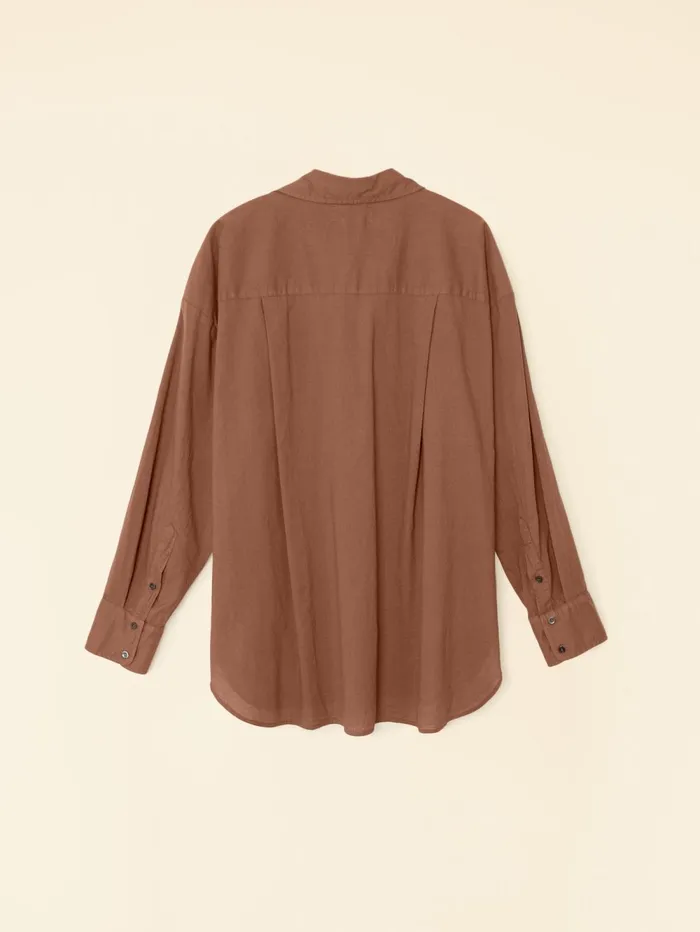XRENA Latte Brown Sydney Crisp Shirt Women Shirts XRENA Latte Brown Sydney Crisp Shirt Women Shirts
