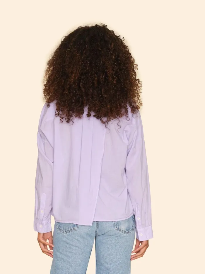XRENA Lavender Bloom Riley Shirt Women Shirts XRENA Lavender Bloom Riley Shirt Women Shirts