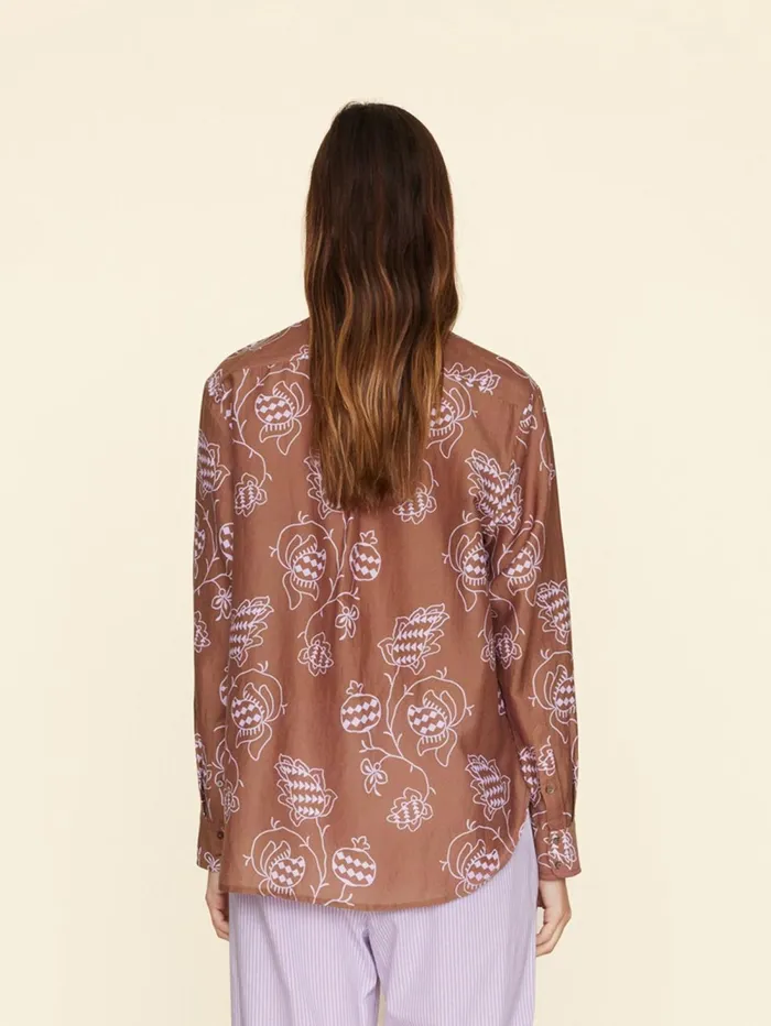 XRENA Mocha Pom Beau Shirt Women Shirts XRENA Mocha Pom Beau Shirt Women Shirts