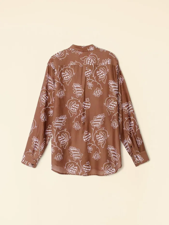 XRENA Mocha Pom Beau Shirt Women Shirts XRENA Mocha Pom Beau Shirt Women Shirts