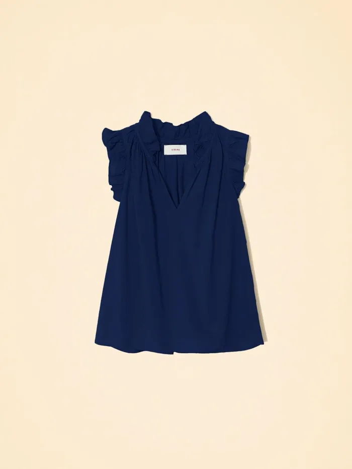 XRENA Navy Bex Top Women Tops XRENA Navy Bex Top Women Tops