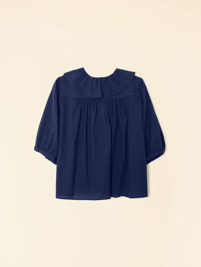 XRENA Navy Caspia Top Women Tops XRENA Navy Caspia Top Women Tops