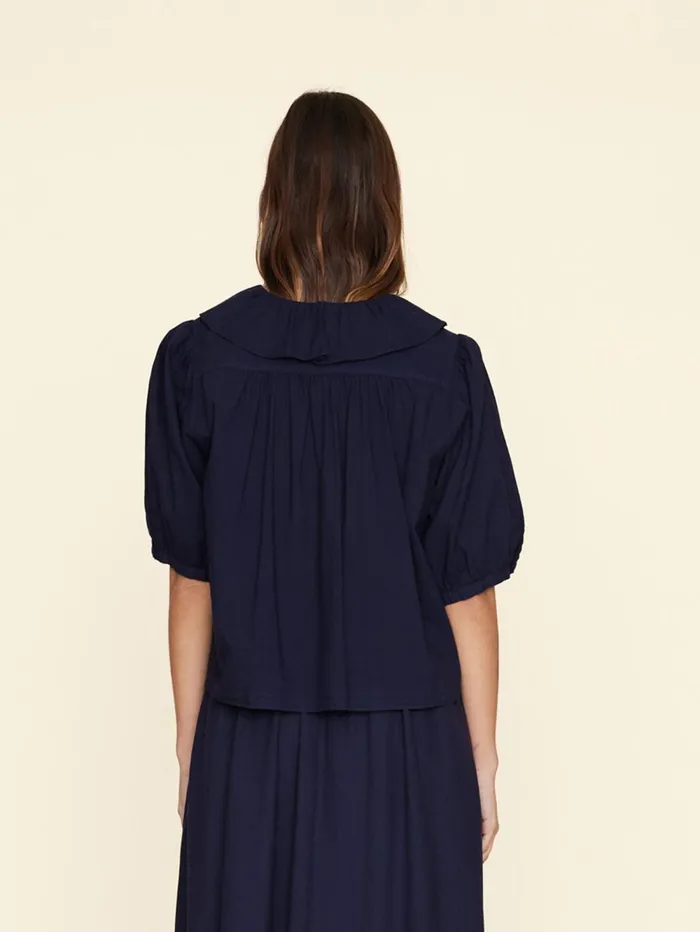 XRENA Navy Caspia Top Women Tops XRENA Navy Caspia Top Women Tops