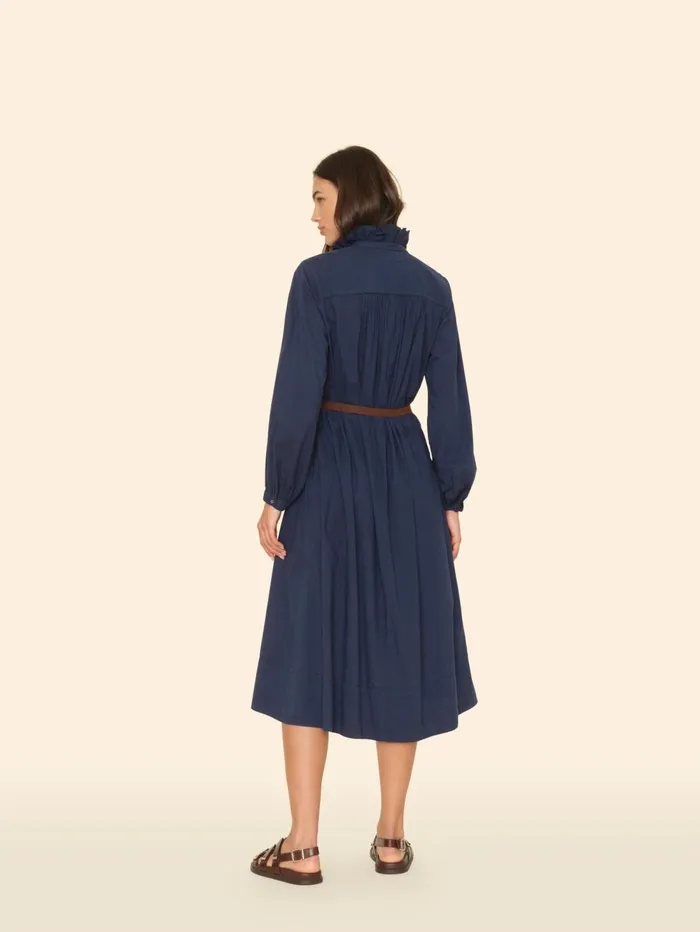 XRENA Navy Caspy Dress Women Dresses