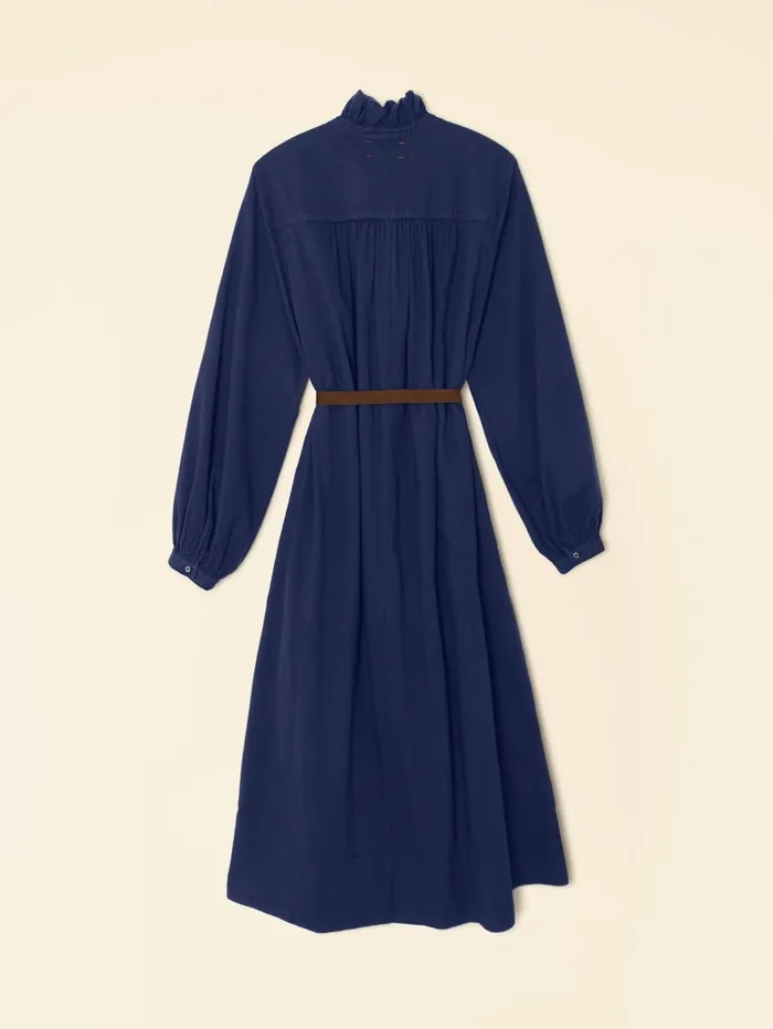 XRENA Navy Caspy Dress Women Dresses