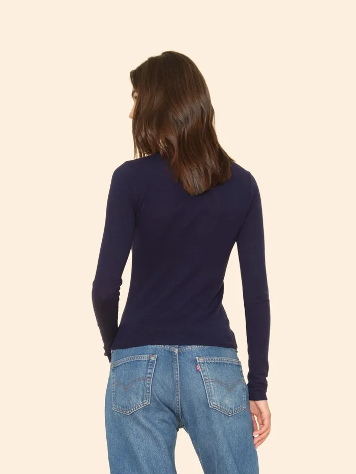 XRENA Navy Crewe Sweater Women Sweaters and Jackets XRENA Navy Crewe Sweater Women Sweaters and Jackets