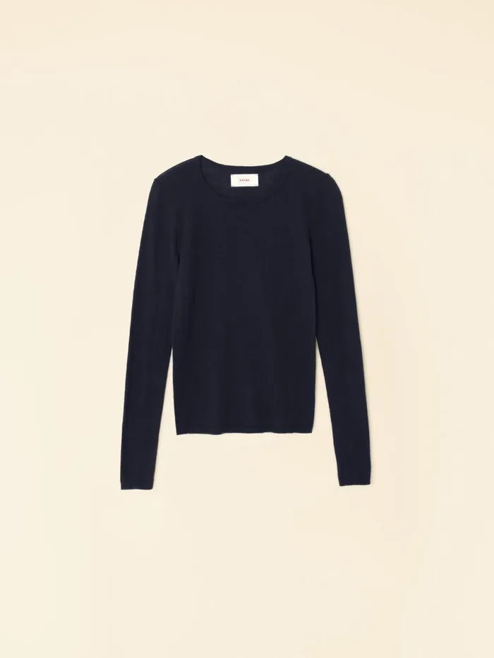 XRENA Navy Crewe Sweater Women Sweaters and Jackets XRENA Navy Crewe Sweater Women Sweaters and Jackets