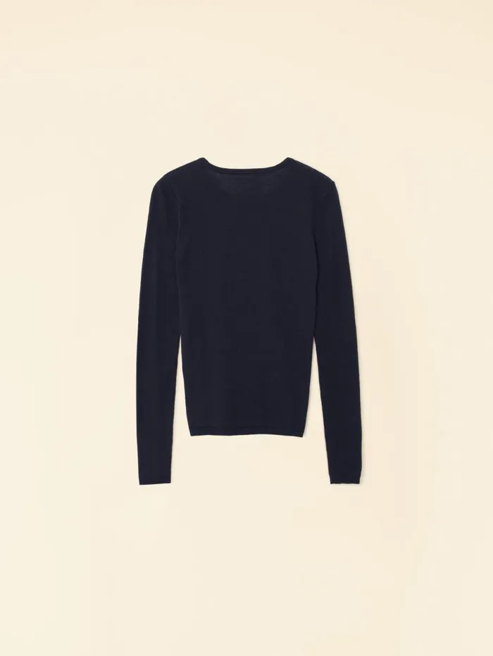 XRENA Navy Crewe Sweater Women Sweaters and Jackets XRENA Navy Crewe Sweater Women Sweaters and Jackets