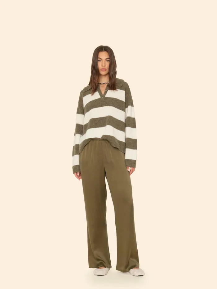 XRENA Olive Gold Bella Pant Women Pants and Jumpsuits