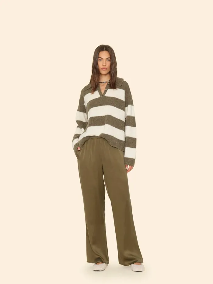 XRENA Olive Gold Bella Pant Women Pants and Jumpsuits XRENA Olive Gold Bella Pant Women Pants and Jumpsuits