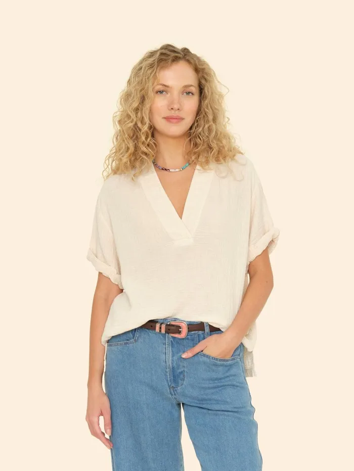 XRENA Oysterette Avery Top Women Tops XRENA Oysterette Avery Top Women Tops