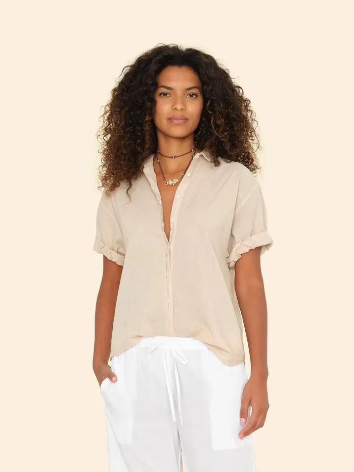 XRENA Parchment Channing Shirt Women Shirts XRENA Parchment Channing Shirt Women Shirts