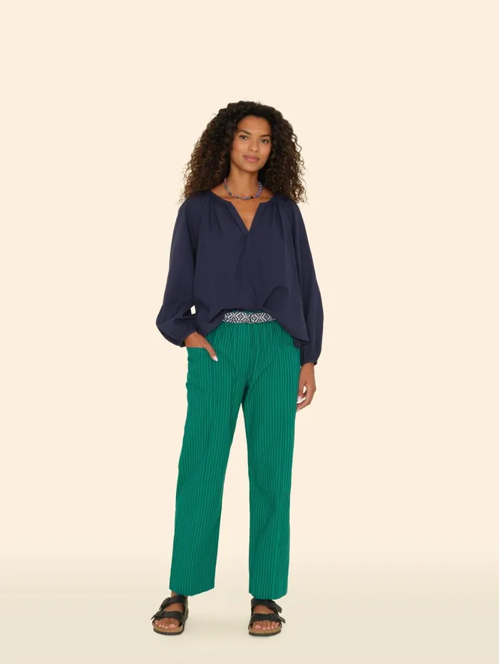 XRENA Pine Blue Jake Pant Women Pants and Jumpsuits