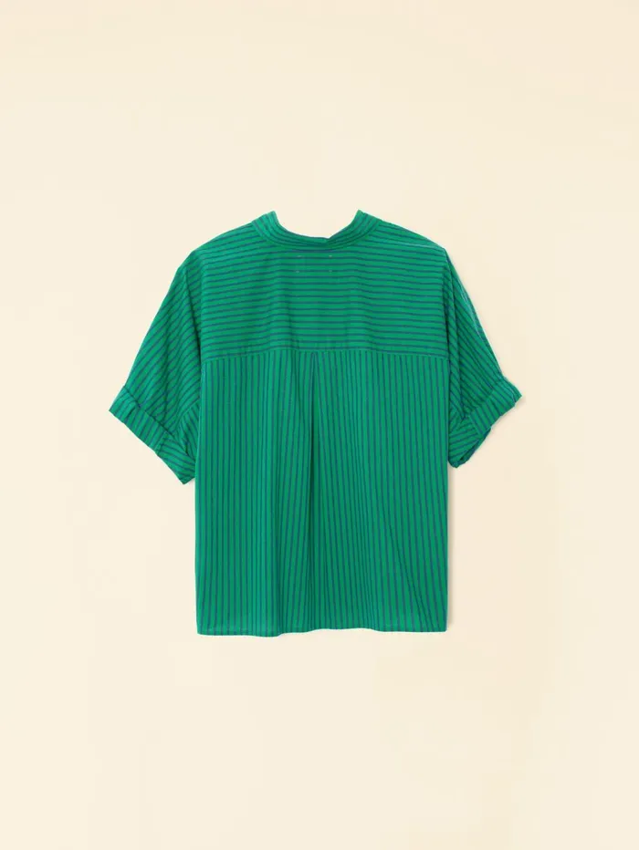 XRENA Pine Blue Teddy Shirt Women Shirts XRENA Pine Blue Teddy Shirt Women Shirts