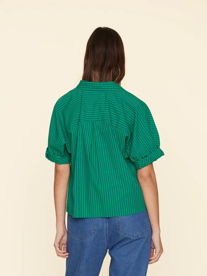 XRENA Pine Blue Teddy Shirt Women Shirts XRENA Pine Blue Teddy Shirt Women Shirts