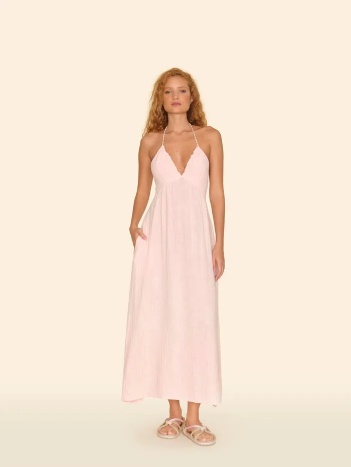 XRENA Pink Blush Maggie Dress Women Dresses