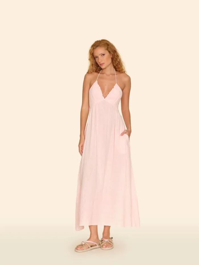 XRENA Pink Blush Maggie Dress Women Dresses