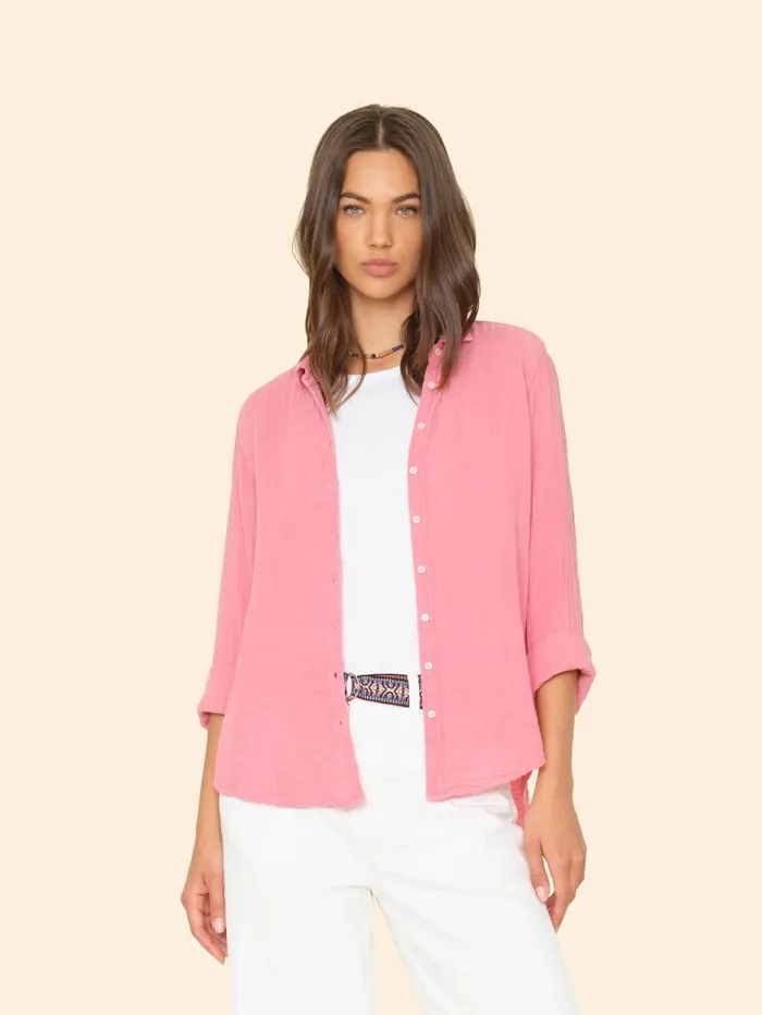 XRENA Pink Charm Scout Shirt Women Shirts