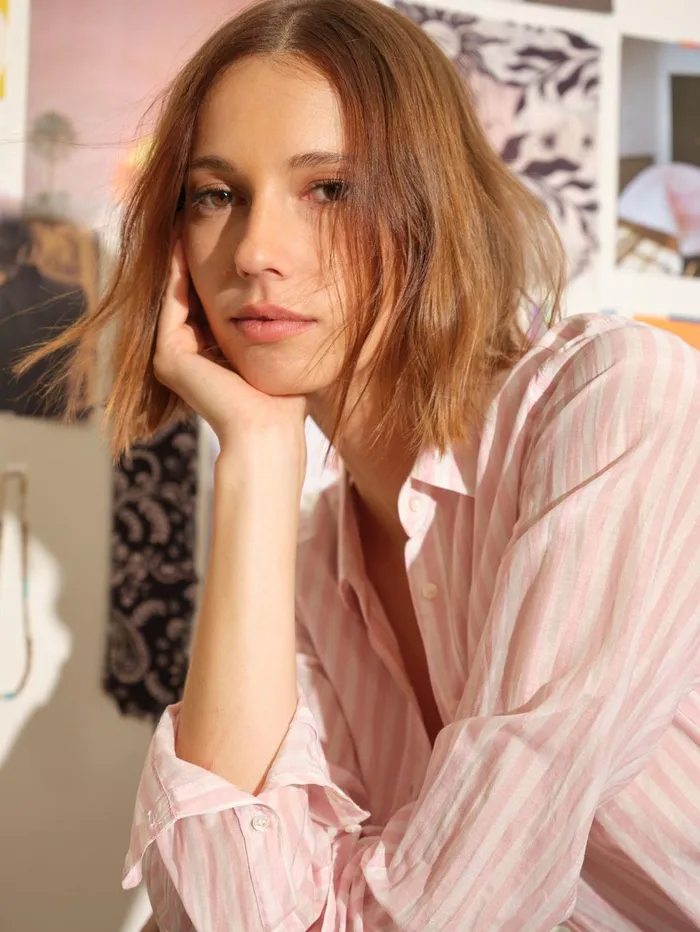 XRENA Sand Pink Beau Shirt Women Shirts XRENA Sand Pink Beau Shirt Women Shirts