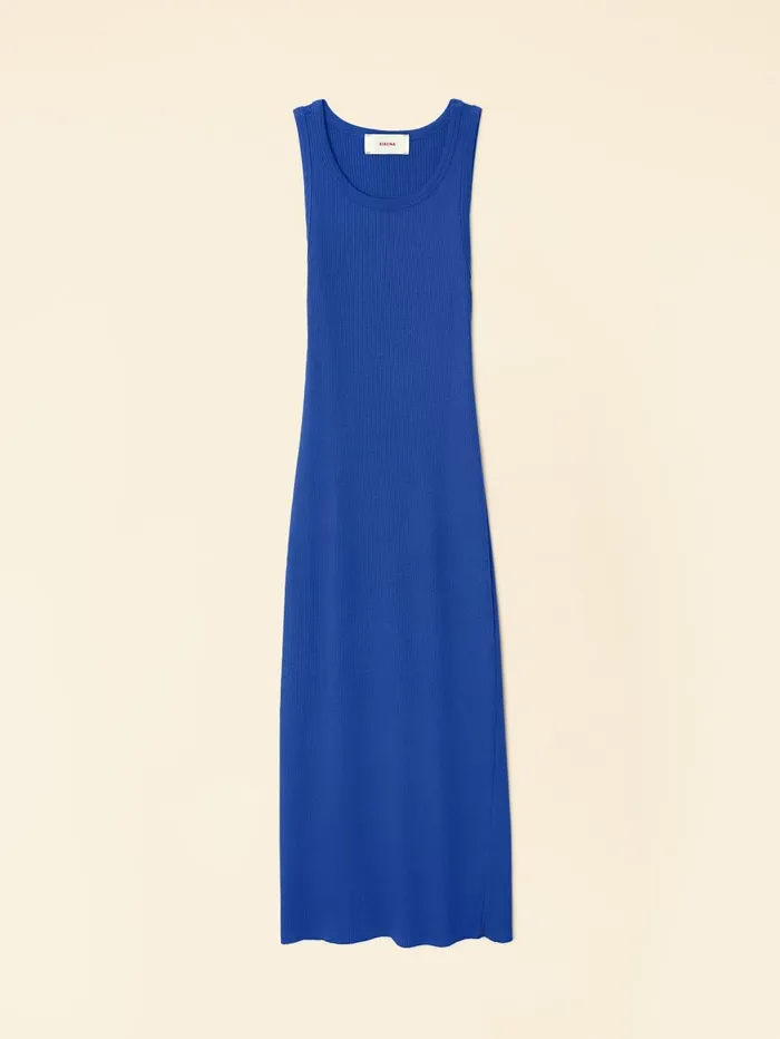 XRENA Seaside Blue Ashleigh Rib Dress Women Dresses XRENA Seaside Blue Ashleigh Rib Dress Women Dresses