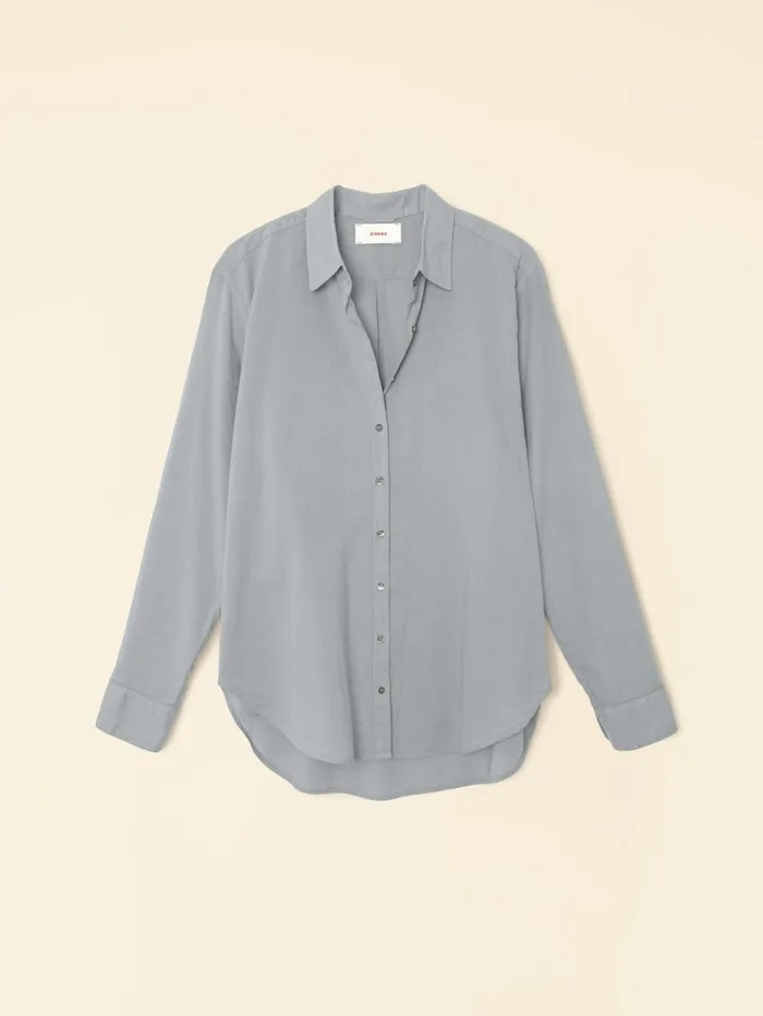 XRENA Stone Grey Beau Shirt Women Shirts XRENA Stone Grey Beau Shirt Women Shirts