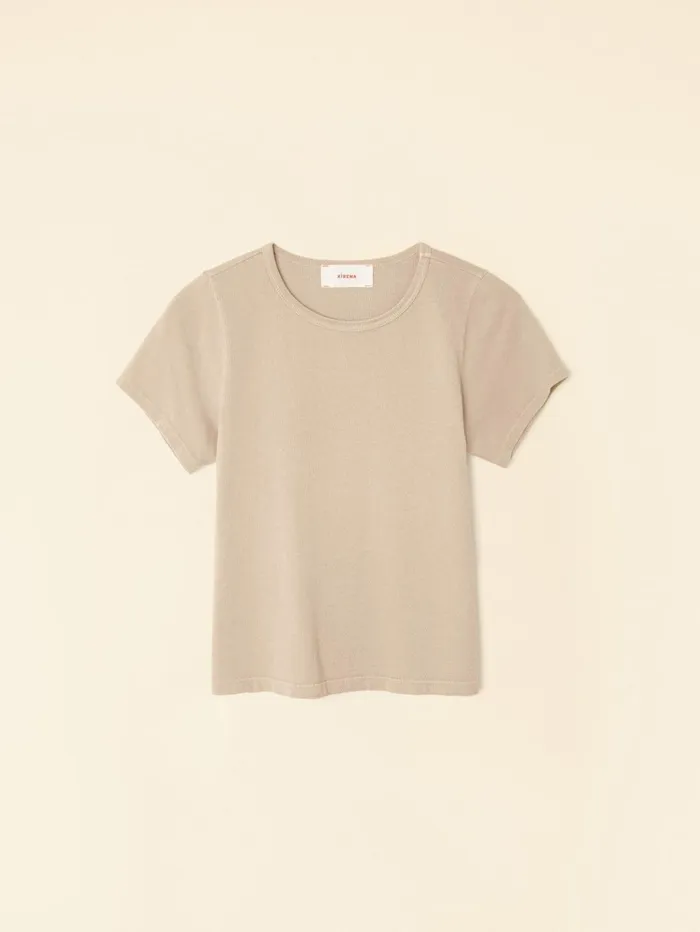 XRENA Twine Taupe Pixie Tee Women Sweats and Tees