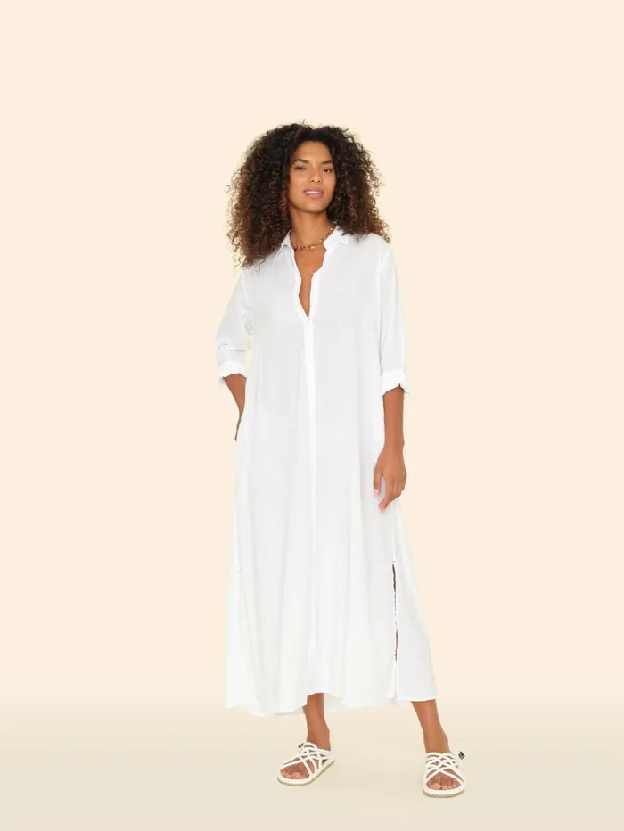XRENA White Boden Dress Women Dresses XRENA White Boden Dress Women Dresses