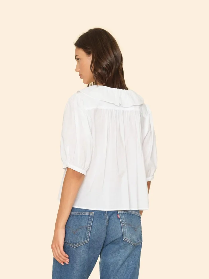 XRENA White Caspia Top Women Tops XRENA White Caspia Top Women Tops