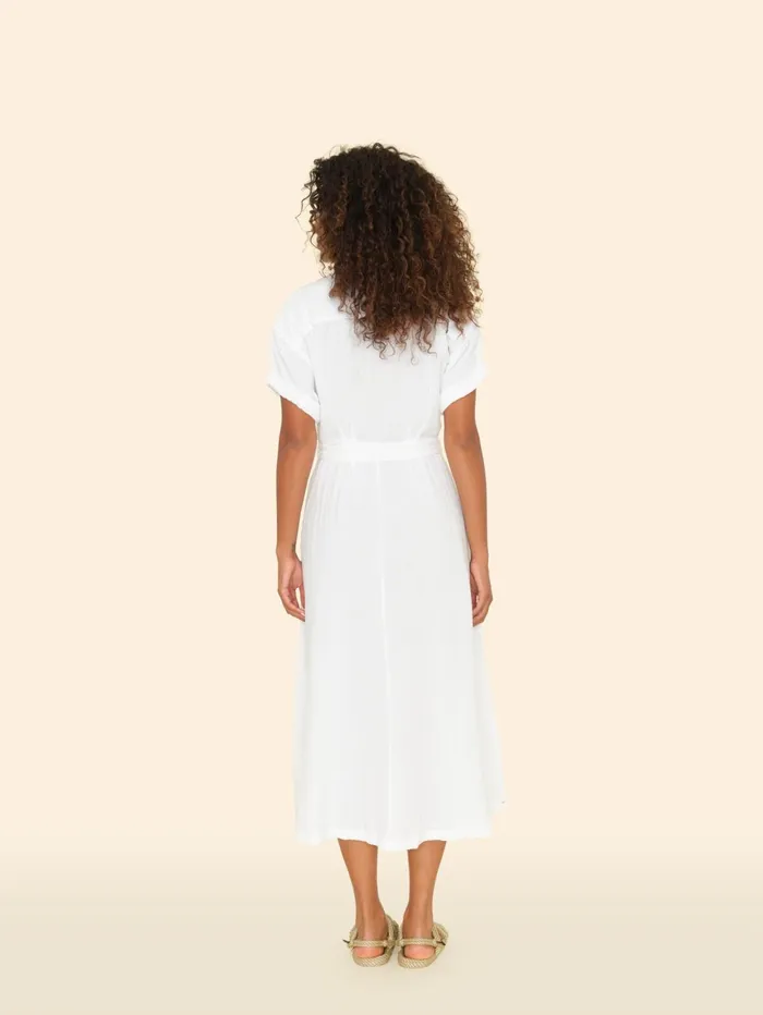 XRENA White Cate Dress Women Dresses