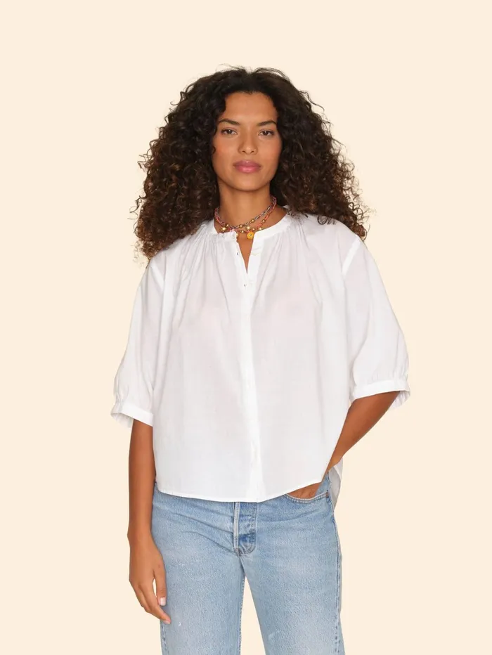 XRENA White Chandler Shirt Women Shirts