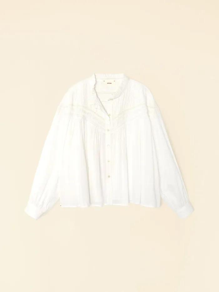 XRENA White Clara Shirt Women Shirts