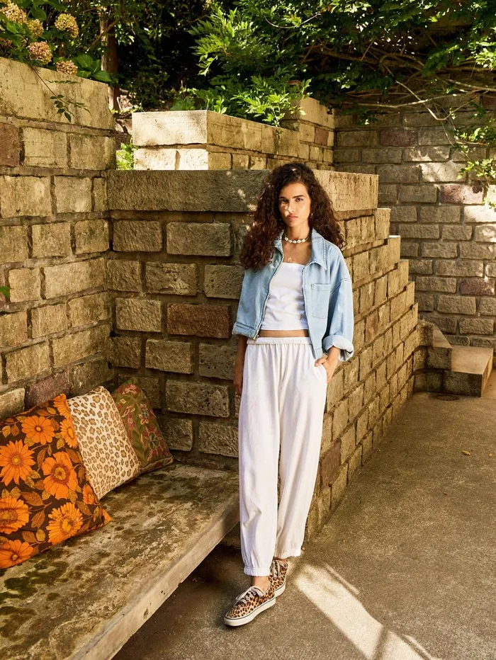 XRENA White Crispin Pant Women Sweats and Tees XRENA White Crispin Pant Women Sweats and Tees