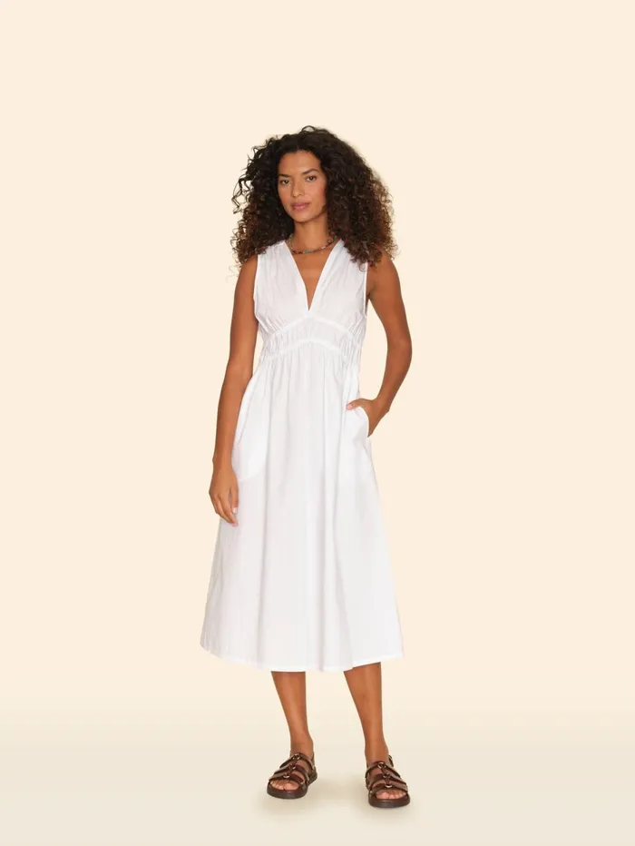 XRENA White Cyra Dress Women Dresses XRENA White Cyra Dress Women Dresses