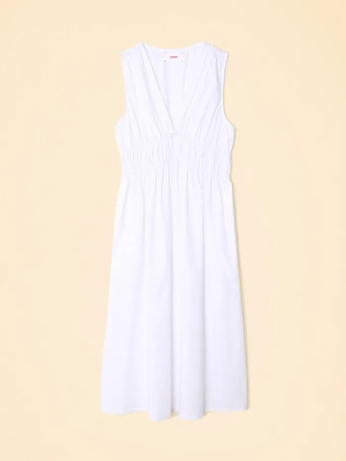 XRENA White Cyra Dress Women Dresses XRENA White Cyra Dress Women Dresses