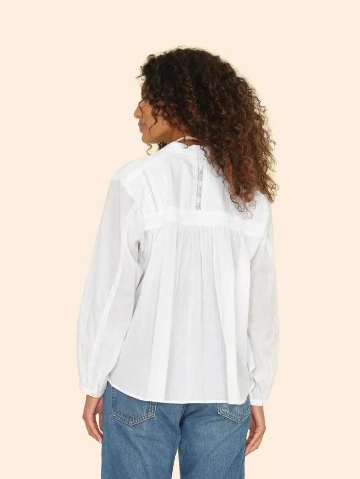 XRENA White Daisy Top Women Tops XRENA White Daisy Top Women Tops