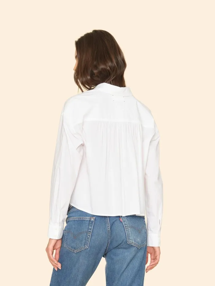 XRENA White Dawson Crisp Shirt Women Shirts XRENA White Dawson Crisp Shirt Women Shirts