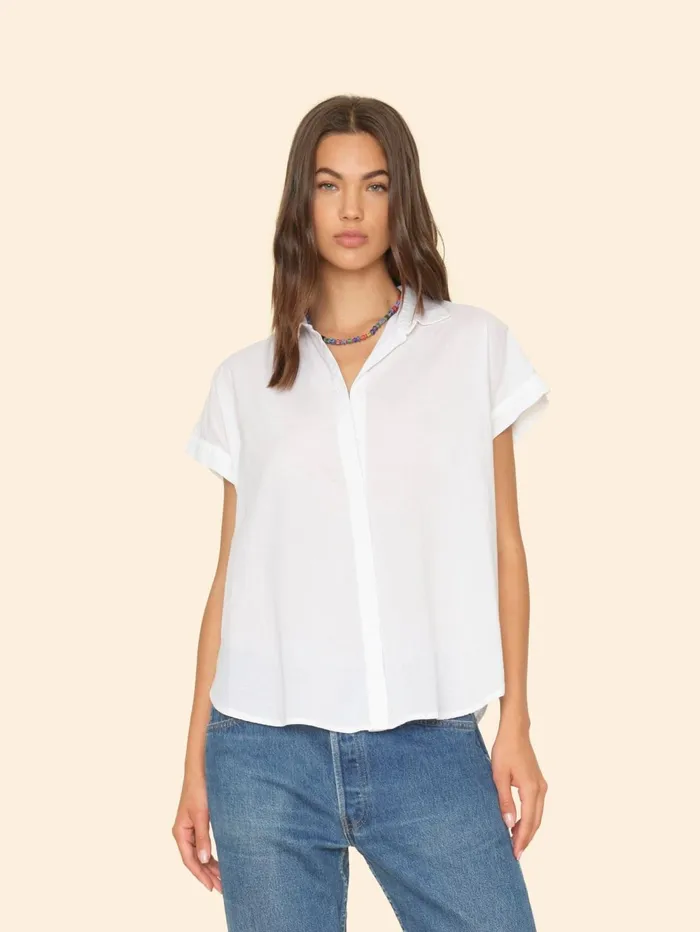 XRENA White Homer Shirt Women Shirts