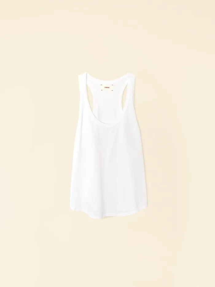 XRENA White Jett Tank Women Sweats and Tees XRENA White Jett Tank Women Sweats and Tees