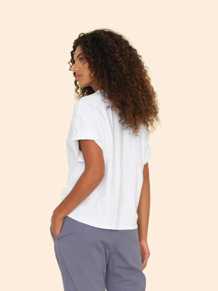 XRENA White Palmer Tee Women Sweats and Tees XRENA White Palmer Tee Women Sweats and Tees