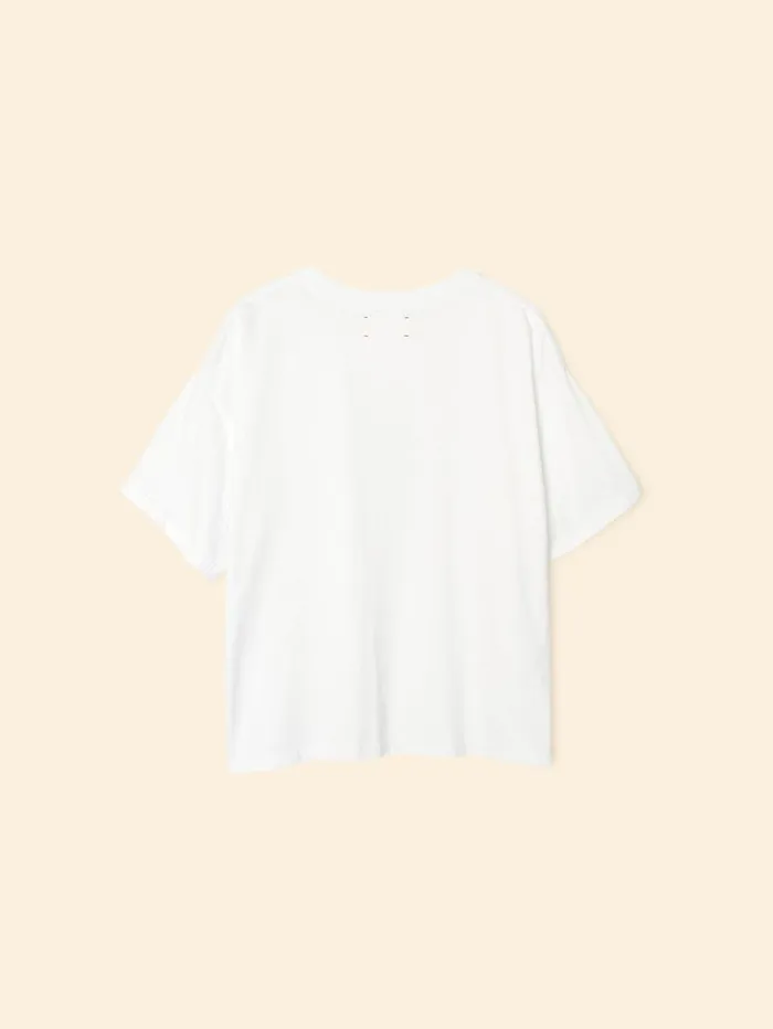 XRENA White Palmer Tee Women Sweats and Tees XRENA White Palmer Tee Women Sweats and Tees