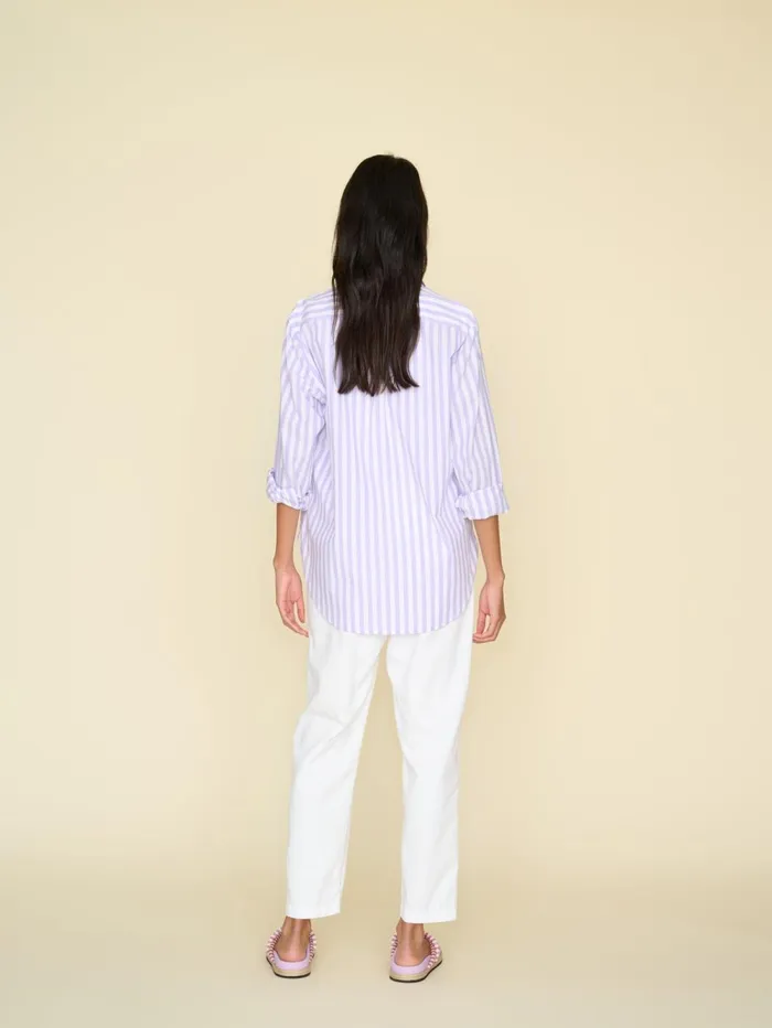 XRENA White Rex Twill Pant Women Pants and Jumpsuits