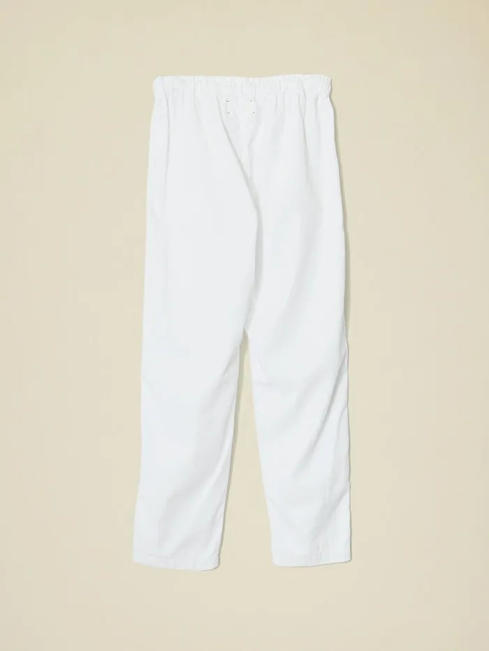 XRENA White Rex Twill Pant Women Pants and Jumpsuits