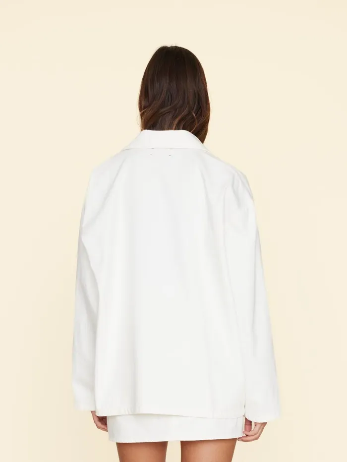 XRENA White Stanford Denim Jacket Women Sweaters and Jackets XRENA White Stanford Denim Jacket Women Sweaters and Jackets