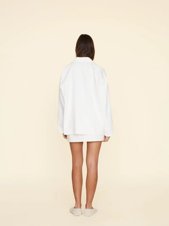 XRENA White Sydelle Denim Skirt Women Skirts XRENA White Sydelle Denim Skirt Women Skirts
