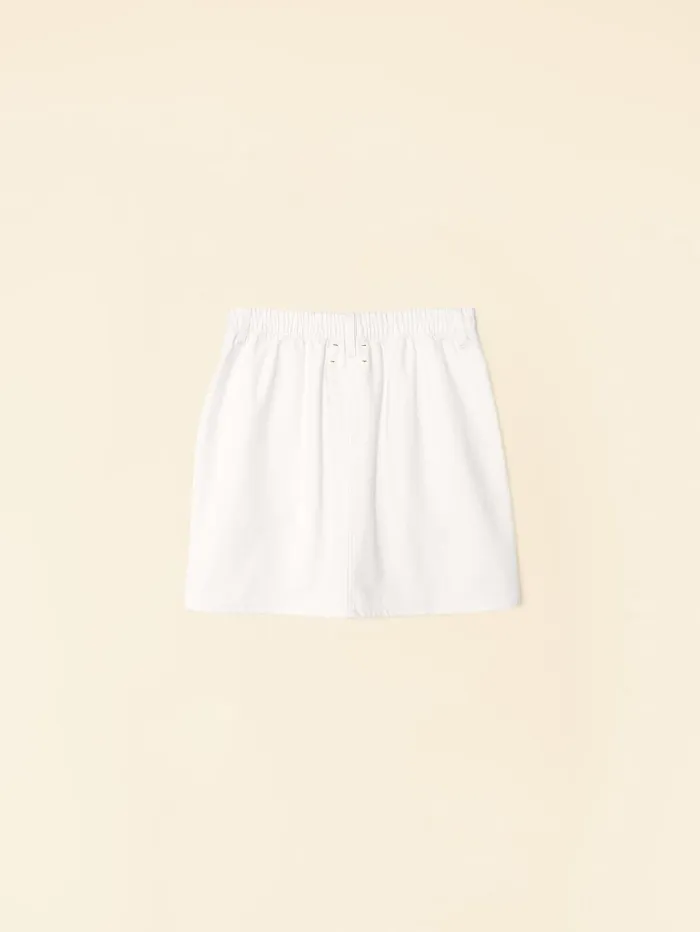 XRENA White Sydelle Denim Skirt Women Skirts XRENA White Sydelle Denim Skirt Women Skirts
