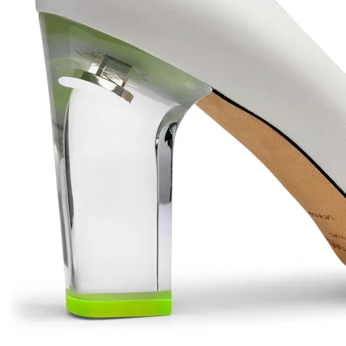 YkLove White Patent Leather Pointed Pumps Whitewhite Women JIMMY CHOO Pumps