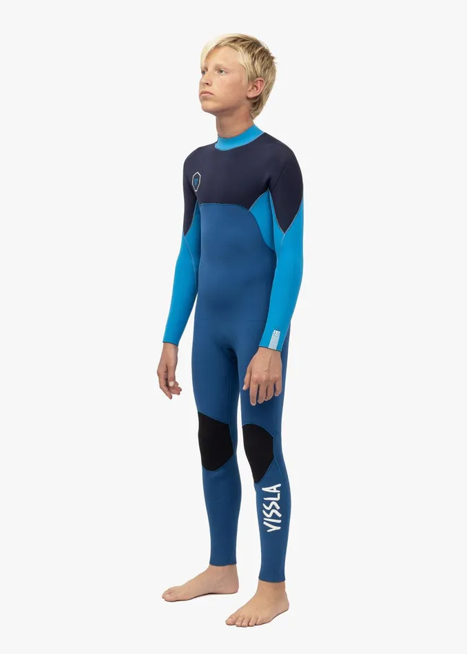 Youth Vissla 7 Seas 43 Boys Back Zip Full Suit SUPER BLUE Youth Vissla 7 Seas 43 Boys Back Zip Full Suit SUPER BLUE