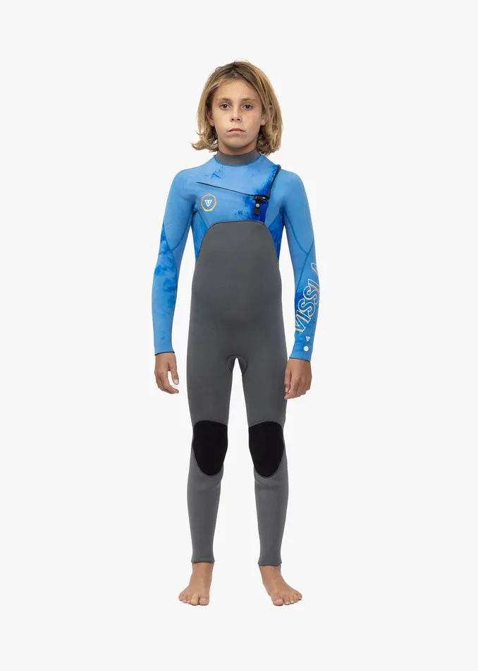 Youth Vissla 7 Seas Boys 32 Full Chest Zip Wetsuit Tie Dye