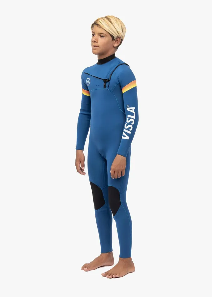 Youth Vissla 7 Seas Boys Raditude 32 Full Chest Zip Wetsuit Harbor Blue Youth Vissla 7 Seas Boys Raditude 32 Full Chest Zip Wetsuit Harbor Blue